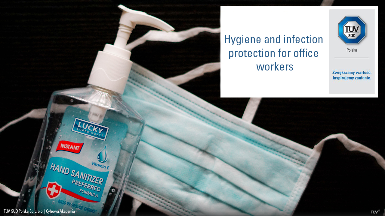 Hygiene and infection protection for office workers